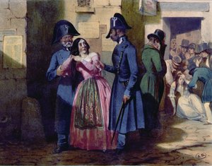 Bir fahişeyin polis tarafından tutuklanması, 1835 dolayları