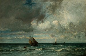 Fırtınadan Önce Kaçan Kabuklar, 187075. by Jules Dupré