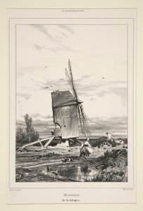 sologne değirmeni by Jules Dupré
