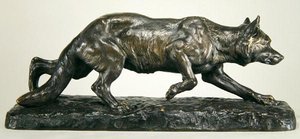 Çömelmiş Kurt (bronz) by Jules Edmond Masson