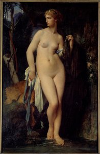 Jules Elie Delaunay (1828-1891) 1872 Güneş tarafından Diane Tablo. 1,47x0,94 m Paris, Orsay Müzesi