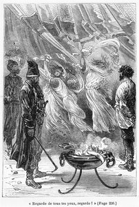 Vakit varken bakın, Jules Verne (1828-1905) tarafından Charles Barbant (d.1922) tarafından oyulmuş 