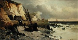 Dalgakıranda Balık Tutmak by Jules G Bahieu