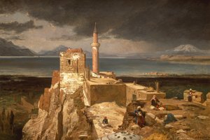 Van Gölü ve Kalesi, Ermenistan (tuval üzerine yağlı boya)