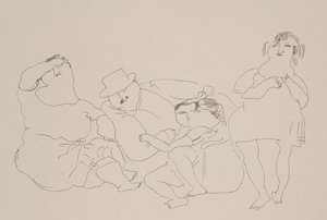 Aile, c.1923-25 (lito) by Jules Pascin