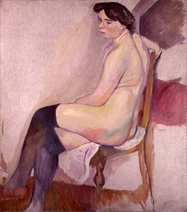 Siyah Çoraplı Nude, c.1906 (tuval üzerine yağlı boya)