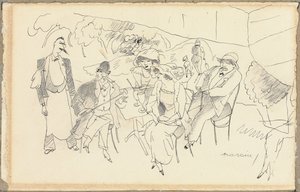 Figürlerin Sahnesi by Jules Pascin
