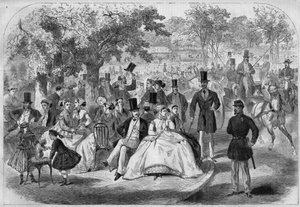 Paris yaşam sahnesi, 19. yüzyılda Bois de Boulogne