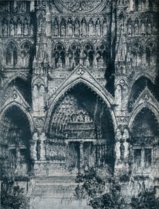 Amiens Katedrali, c20. yüzyıl by Jules de Bruycker
