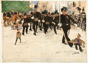 Gent'teki Kanunsuz Devriye Geçit Töreni by Jules de Bruycker
