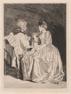 La Lecture (Okuma) by Jules de Goncourt, after Jean Honoré Fragonard