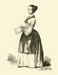 Mürebbiye (gravür) by Jules pseudonym for Gagne Jacques (after) Gagniet