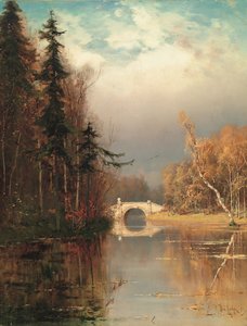 Sonbaharda Park, 1893 by Juli Julievich Klever