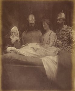 Elaine Ve saygıyla onu salona taşıdılar by Julia Margaret Cameron