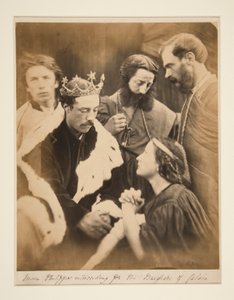 Kraliçe Phillipa Calais Burghers için aracılık ediyor by Julia Margaret Cameron