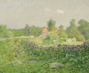 Peyzaj ve Çiftlik, c.1895 (tuval üzerine yağlı boya) by Julian Alden Weir