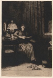Akşam Lambası by Julian Alden Weir