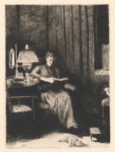 Akşam Lambası by Julian Alden Weir