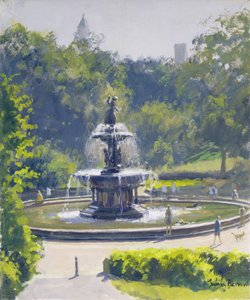Bethesda Çeşmesi, Central Park, 1996 by Julian Barrow