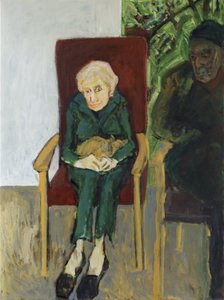 Evli Bir Çift (tuval üzerine yağlı boya) by Julie Held