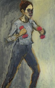 Otoportre, 2015, (tuval üzerine akrilik ve yağlı boya) by Julie Held