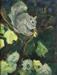 İncir Hırsızı,2016,(tuval üzerine yağlı boya0 by Julie Held
