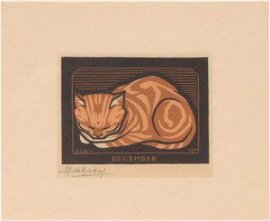Aralık (nesne üzerindeki orijinal başlık) by Julie de Graag (signed by artist)