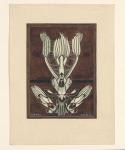 Nisan çiçeğinin tomurcukları (nesnedeki başlık) by Julie de Graag (signed by artist)