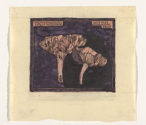 Mantarlar Ekim (nesne üzerindeki başlık) by Julie de Graag (signed by artist)