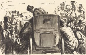 Evrensel Sergi: Yabancı arzu edilen tüm imkanları bulur... by Julien Antoine Peulot after Honoré Daumier
