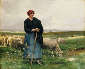 Sürüsüyle Bir Çoban, by Julien Dupre