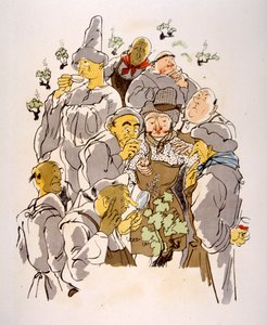 Esprili Şarap İllüstrasyonu 1946. Julien Pavil'in çizimi by Julien Pavil