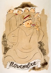 Esprili Şarap İllüstrasyonu 1946. Julien Pavil'in çizimi
