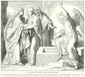 Bir Melek Dirilişi Bildiriyor (gravür) by Julius (after) Schnorr von Carolsfeld