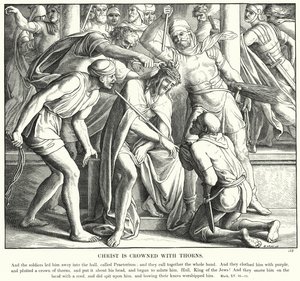 İsa Dikenlerle Taçlandı (gravür) by Julius (after) Schnorr von Carolsfeld