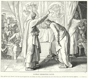 Nathan Azarlayan David (gravür) by Julius (after) Schnorr von Carolsfeld