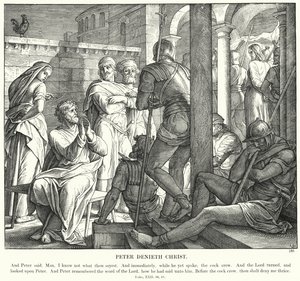 Peter Denieth Mesih (gravür) by Julius (after) Schnorr von Carolsfeld