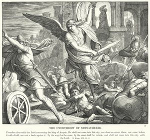 Sanherib'in Devrilmesi (gravür) by Julius (after) Schnorr von Carolsfeld