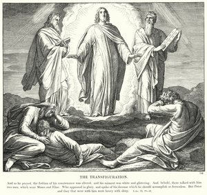 Başkalaşım (gravür) by Julius (after) Schnorr von Carolsfeld