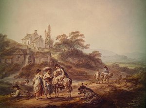 Su Değirmeni by Julius Caesar Ibbetson