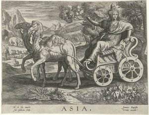 Asya Asya (nesne üzerindeki başlık) Dört kıta (dizi adı) by Julius Goltzius