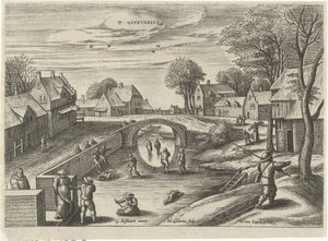 Ocak Ianvarivs (nesne üzerindeki başlık) On İki Ay (dizi adı) by Julius Goltzius