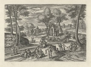 Mei Maivs (nesne üzerine başlık) On iki ay (dizi başlığı) by Julius Goltzius
