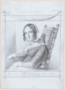 Pauline, Sanatçının Karısı by Julius Hubner