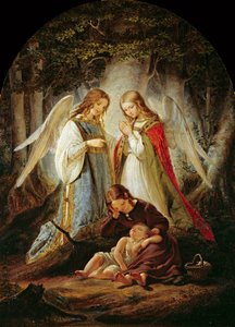 Koruyucu melekler, 1836. by Julius Huebner