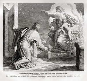 İbrahim birçok ulusun babası olacak, Yaratılış by Julius Schnorr von Carolsfeld