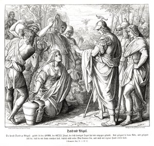 David ve Abigail by Julius Schnorr von Carolsfeld