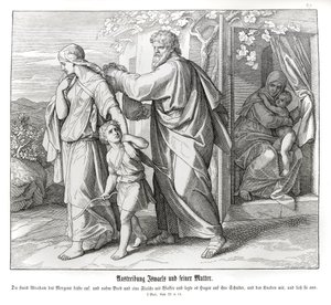 Hacer ve İsmail gönderilir, Genesis by Julius Schnorr von Carolsfeld