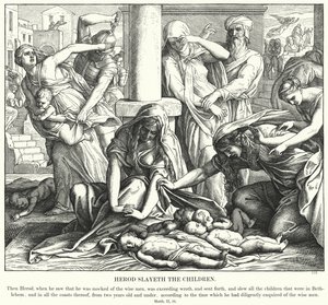 Herod Çocukları Slayeth by Julius Schnorr von Carolsfeld