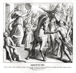 Jephthah ve kızı Hakimler by Julius Schnorr von Carolsfeld